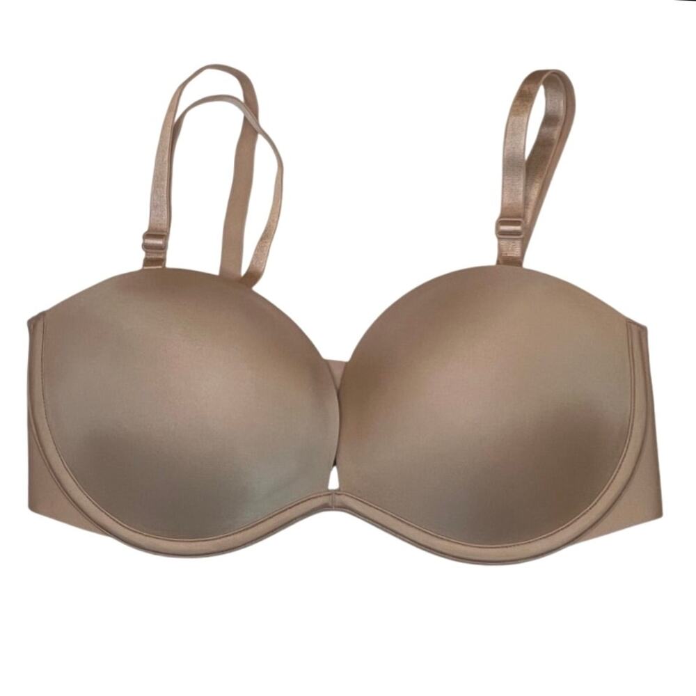Victoria's Secret Multiway Lift Bra 34D Beige Plunge Y2K Staple Chic